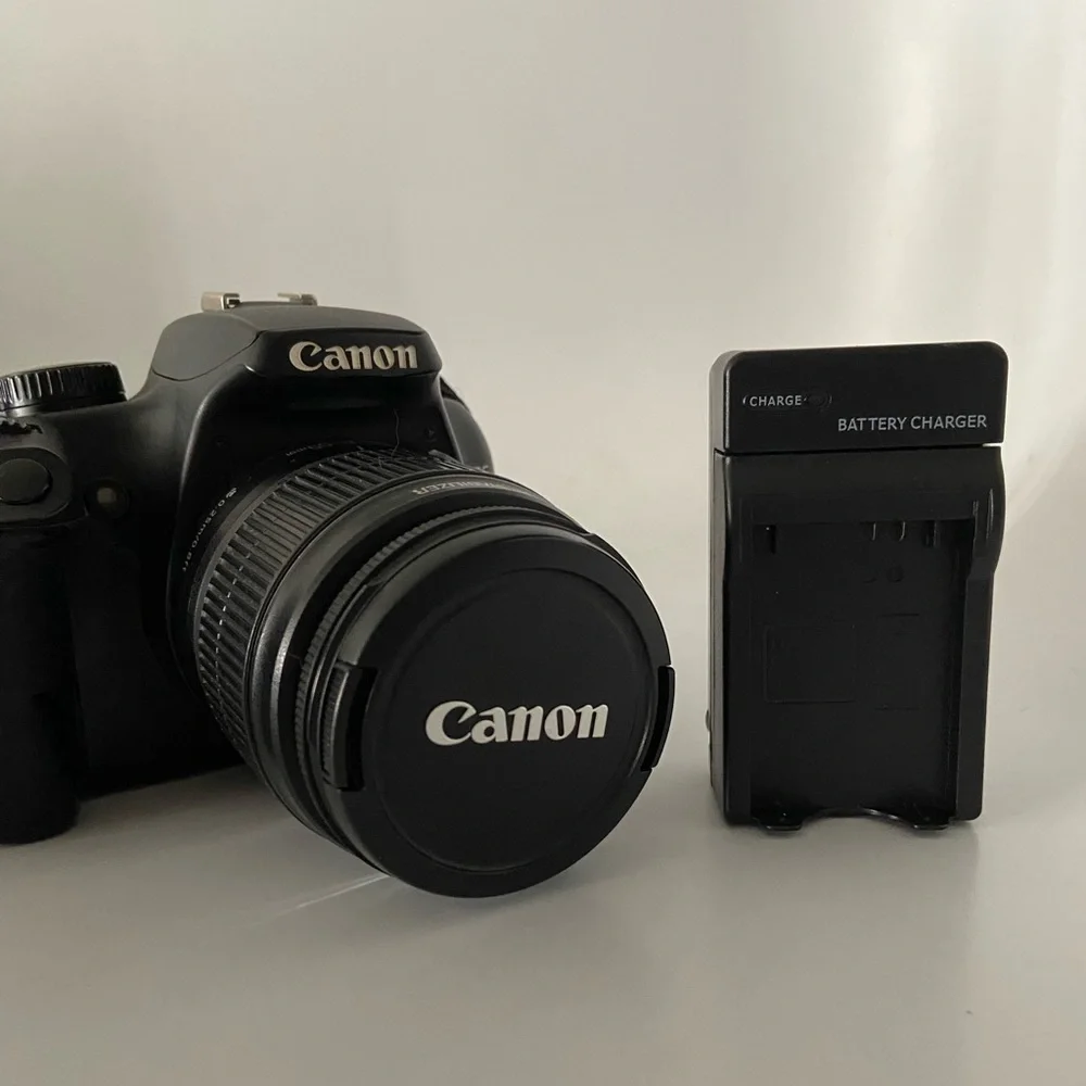Canon Rebel XS DS126191, Lens Cover, Bag Strap, and Battery Charger